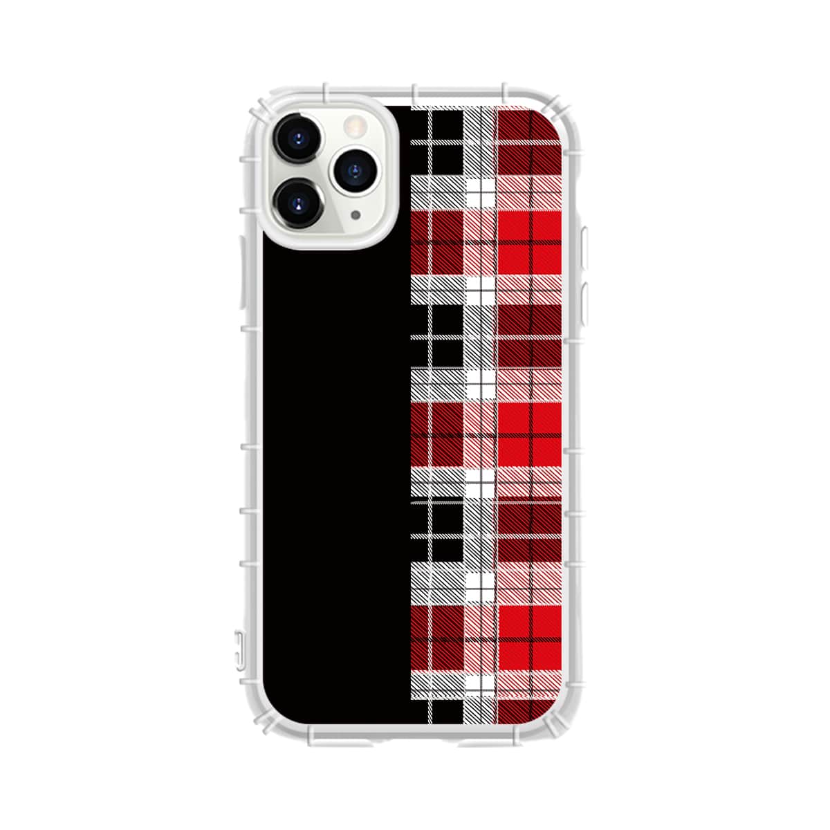 

1pc Plaid Print iPhone Case, Multicolor