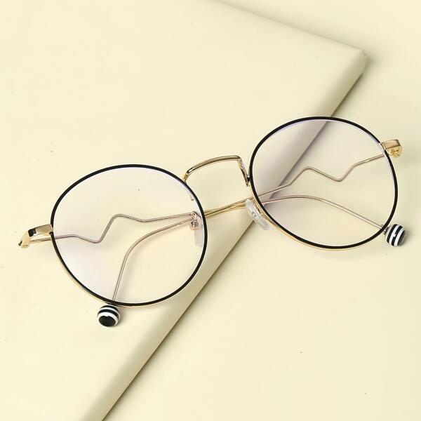 

Toddler Kids Metal Frame Glasses, Multicolor