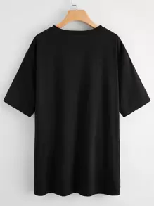 Los Angeles Graphic Oversized Tee - Black - View 2