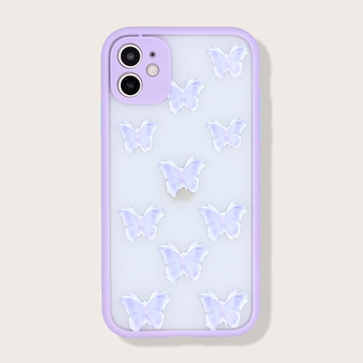 

1pc Butterfly Print iPhone Case, Purple