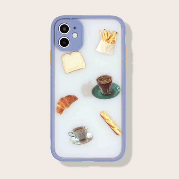 

1pc Cartoon Graphic iPhone Case, Multicolor