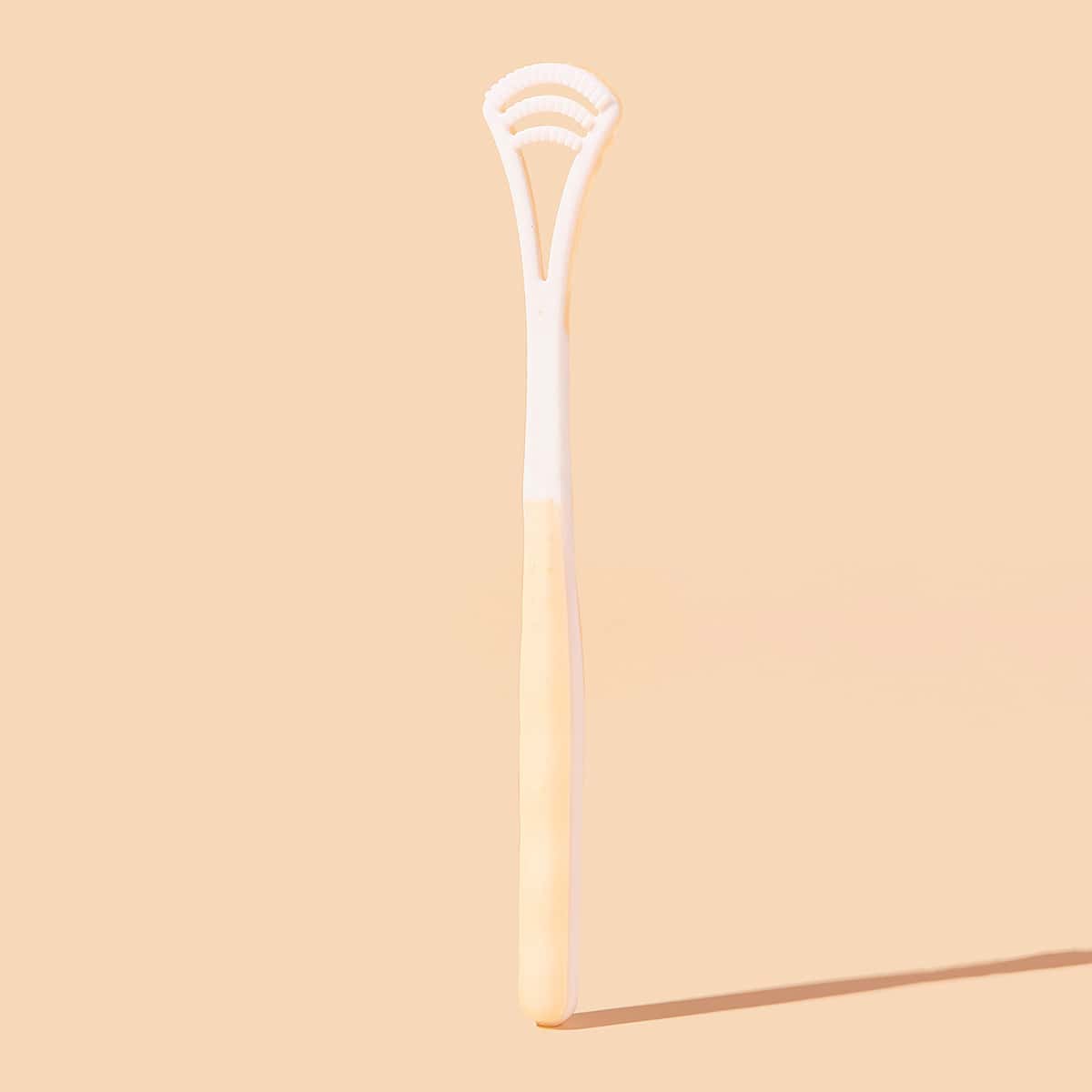 

1pc Silicone Tongue Coating Cleaner, Yellow