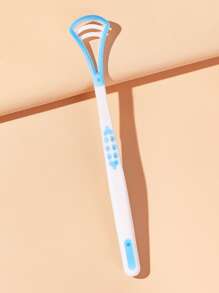 cleanpik Limpiador de raspador de lengua de 1 pieza, limpiador de lengua para adultos, raspador de lengua para combatir el mal aliento y la halitosis, eliminador de olores de boca - Azul - Ver 2