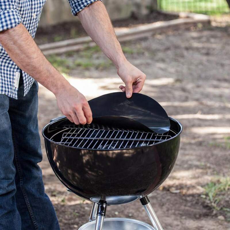 

2pcs Round Non Stick Barbecue Mat, Black