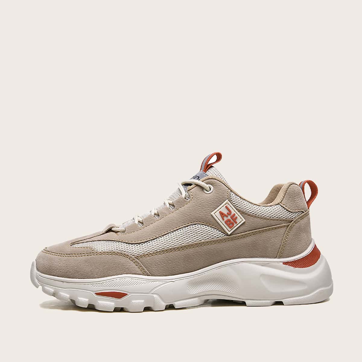 

Guys Lace-up Front Wide Fit Sneakers, Brown