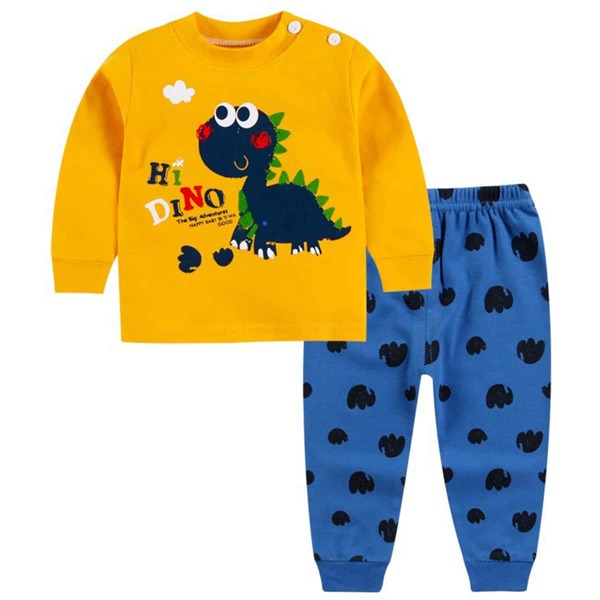 

Toddler Girls Slogan & Cartoon Print PJ Set, Multicolor