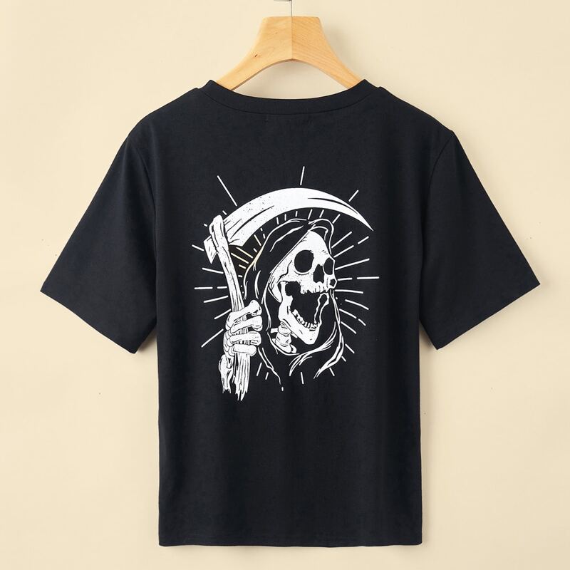

Skull Graphic Tee, Black