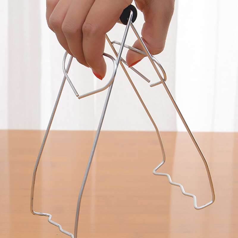

1pc Anti-scald Dish Clamp Clip, Silver