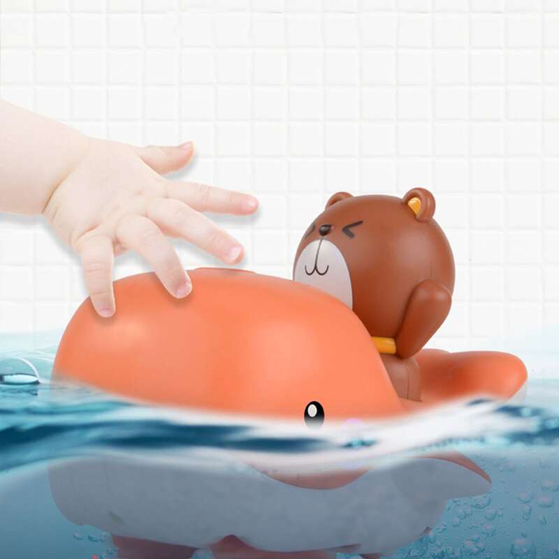 

1pc Kids Cartoon Bear Bath Toy, Multicolor