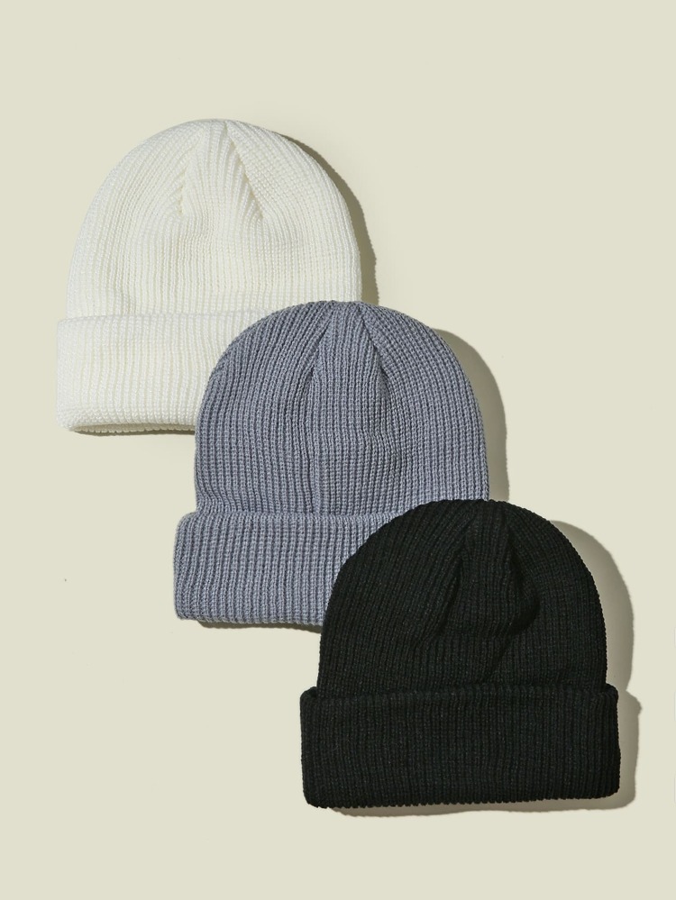 3pcs Solid Docker Hat