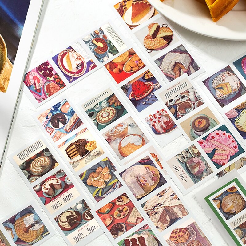 

20sheets Dessert Pattern Sticker, Multicolor