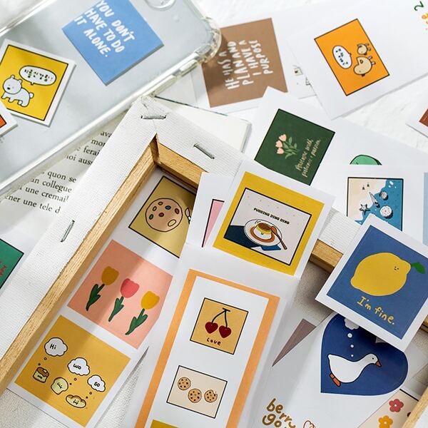 

20sheets Cartoon Graphic Sticker, Multicolor