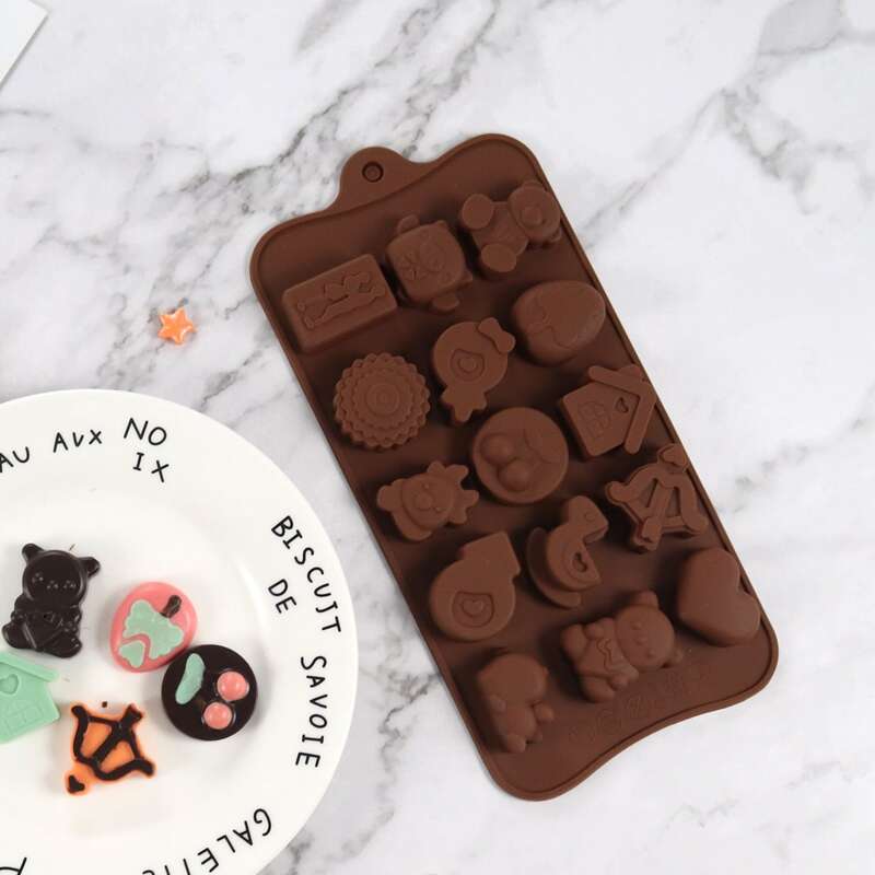 

Cartoon Chocolate Mold, Coffee brown