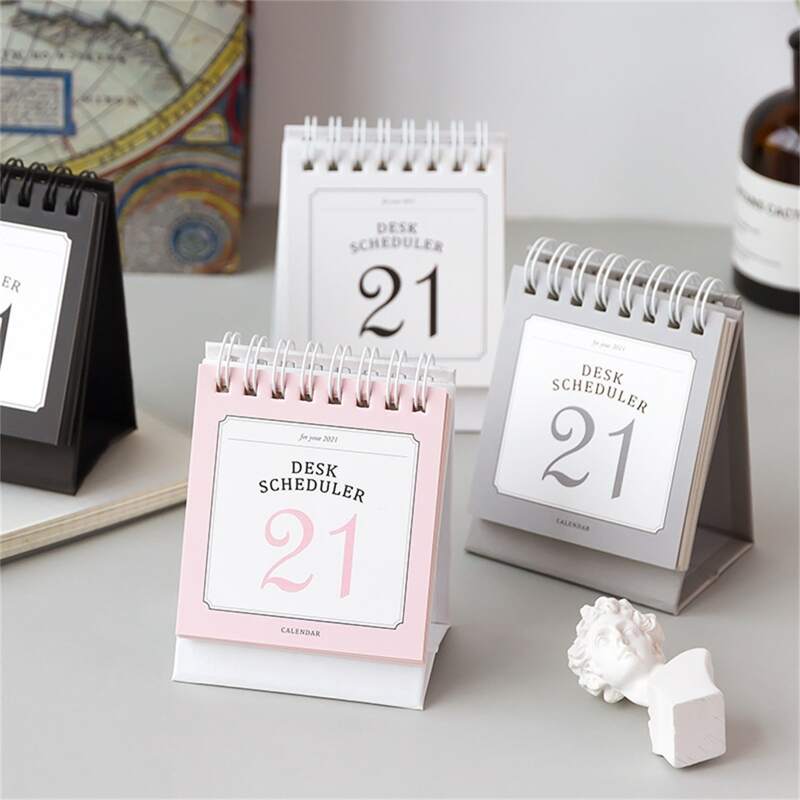 

1pc Random 2021 Desk Calendar, Multicolor