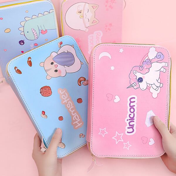 

1pc Cartoon Graphic Random Large File Bag, Multicolor