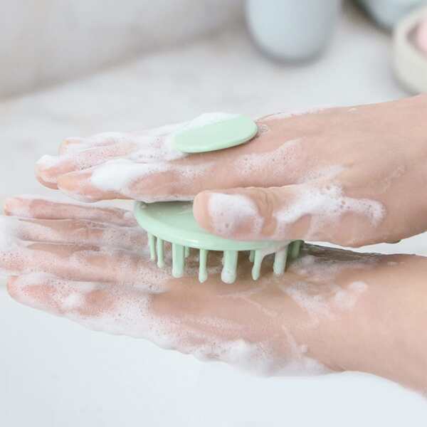 

1pc Bath Shampoo Brush, Green