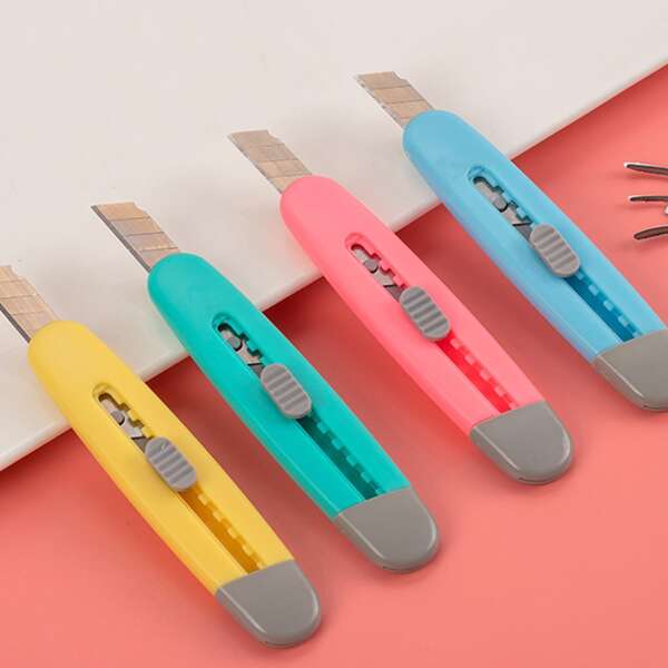 

1pc Random Color Mini Utility Knife, Multicolor