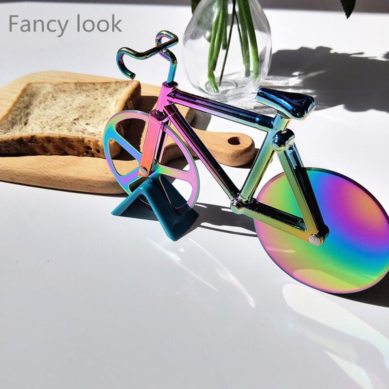 

Bicycle Shaped Pizza Roller Cutter, Multicolor