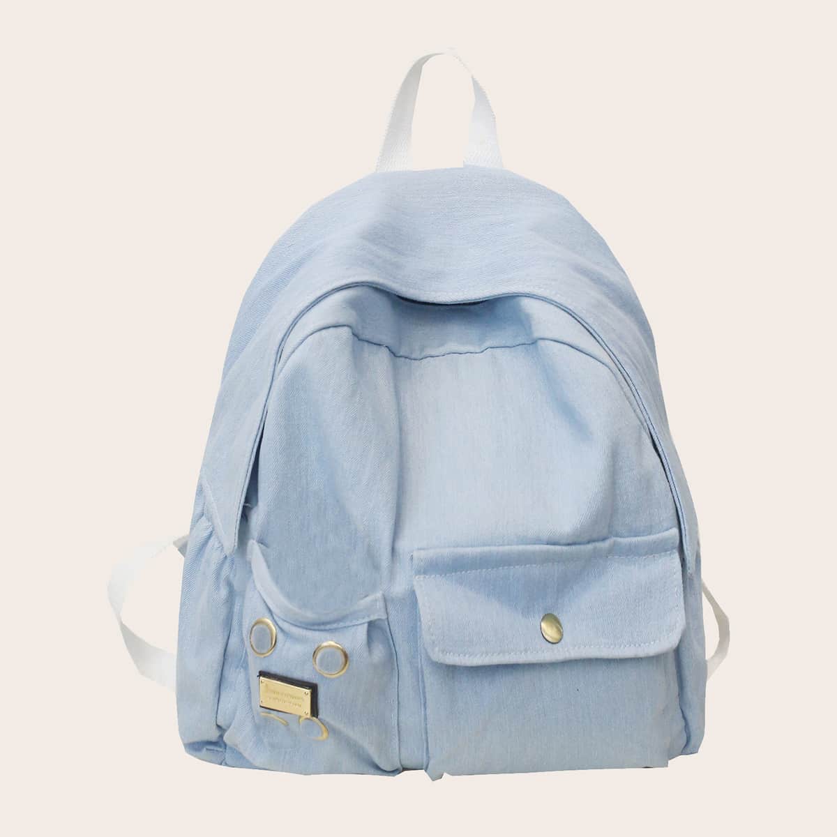 

Pocket Front Backpack, Blue