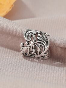 鏤空耳骨夾 - 銀色 - 查看 2