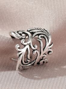 鏤空耳骨夾 - 銀色 - 查看 3