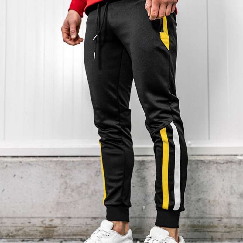 

Guys Contrast Striped Sweatpants, Multicolor