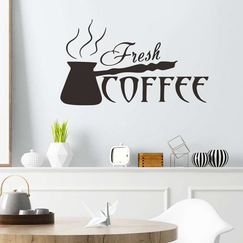

Letter Graphic Wall Sticker, Black