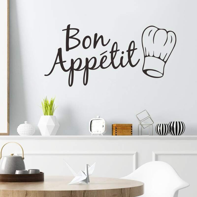 

Slogan Graphic Wall Sticker, Black