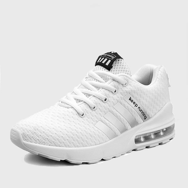 

Men Lace-up Front Wide Fit Sneakers, White