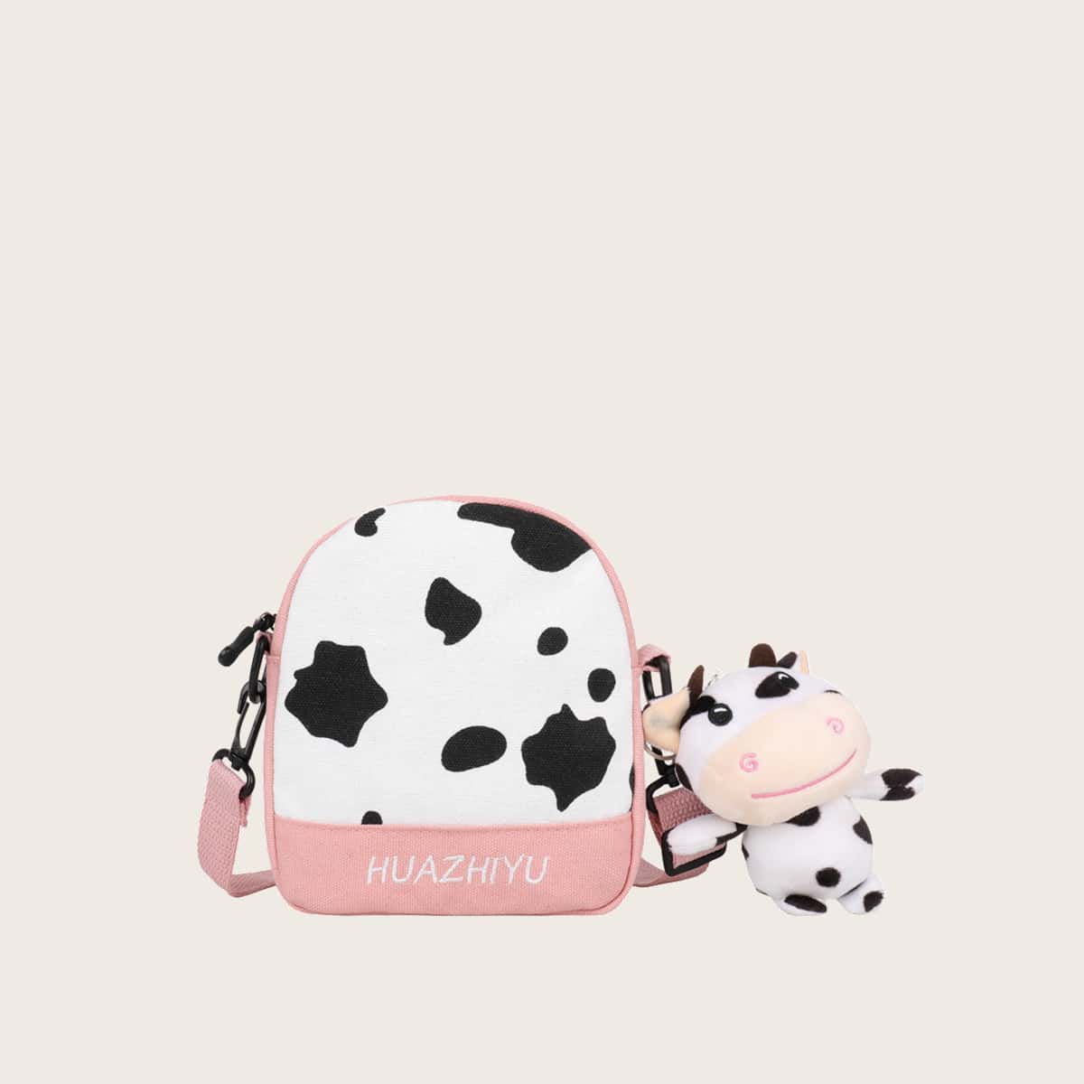 

Cartoon Cow Crossbody Bag, Multicolor