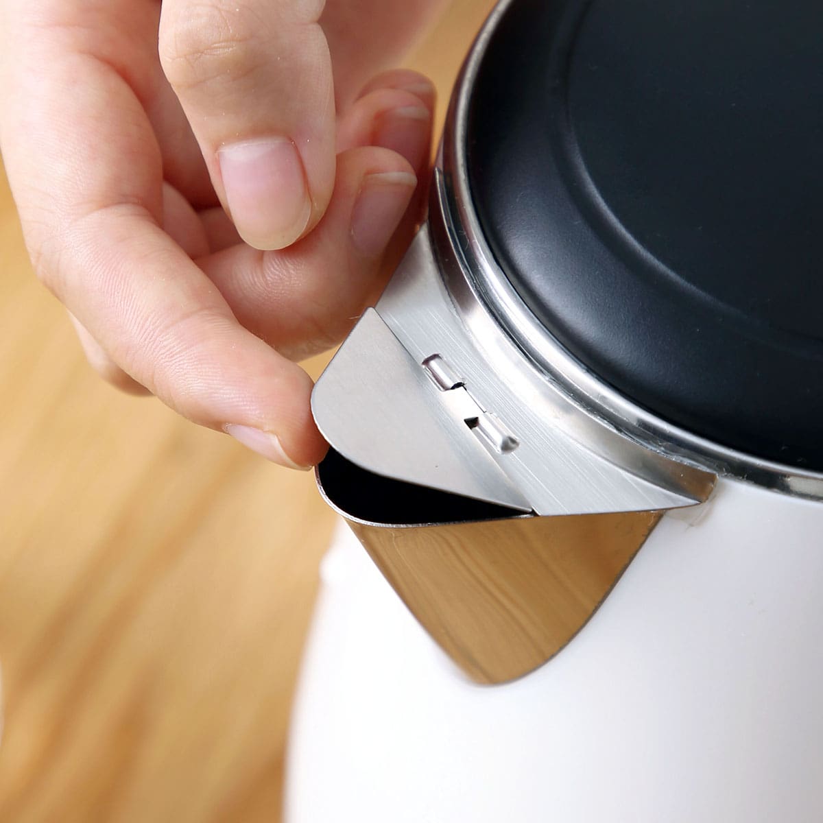 

1pc Stainless Steel Electric Kettle Mouth Cover, Silver