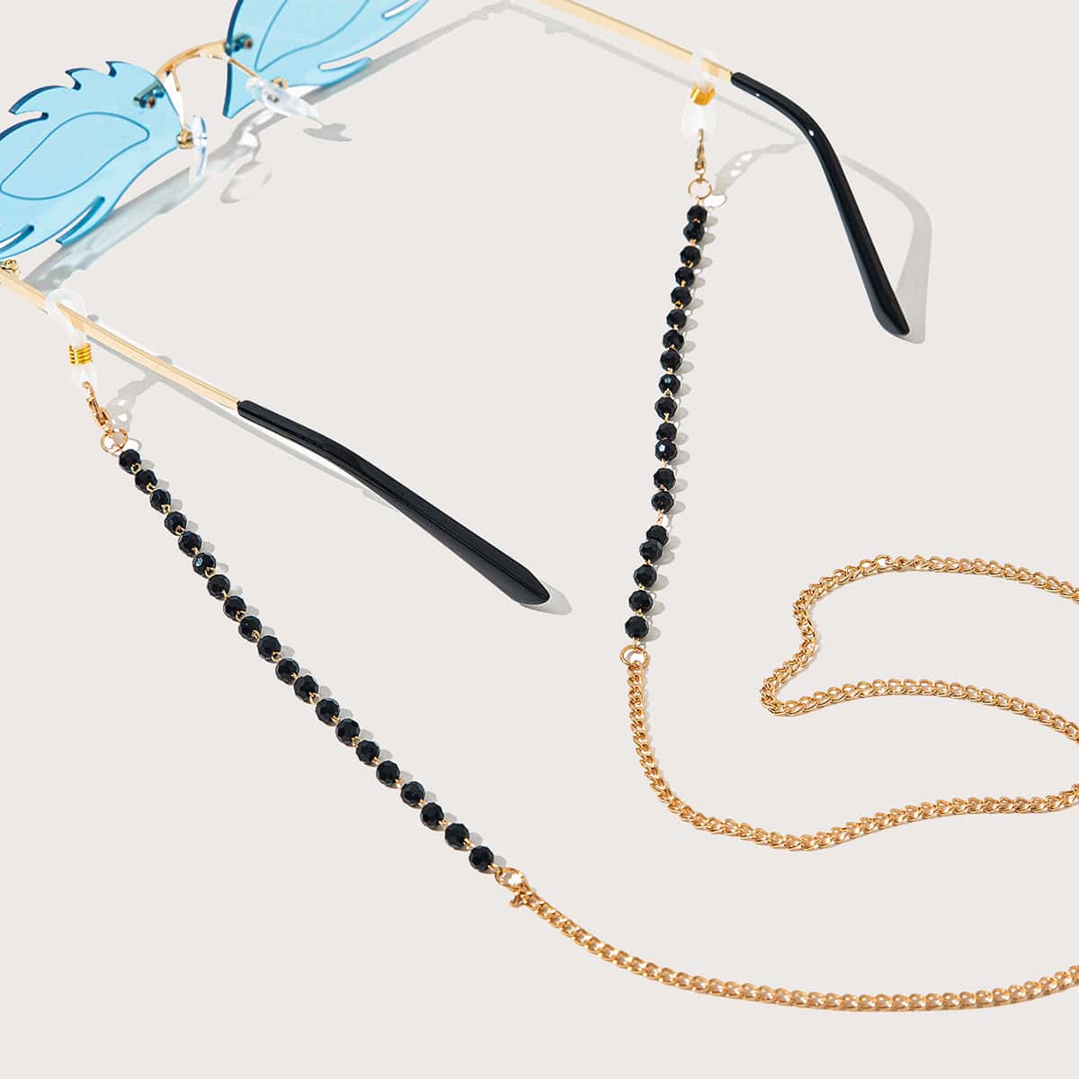 

Crystal Glasses Chain, Gold