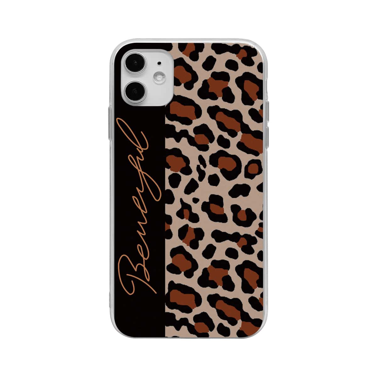 

1pc Leopard iPhone Case, Multicolor