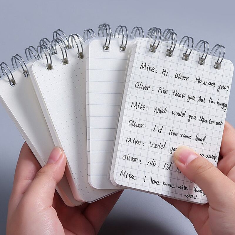 

1pc Random Spiral Memo Pad, White