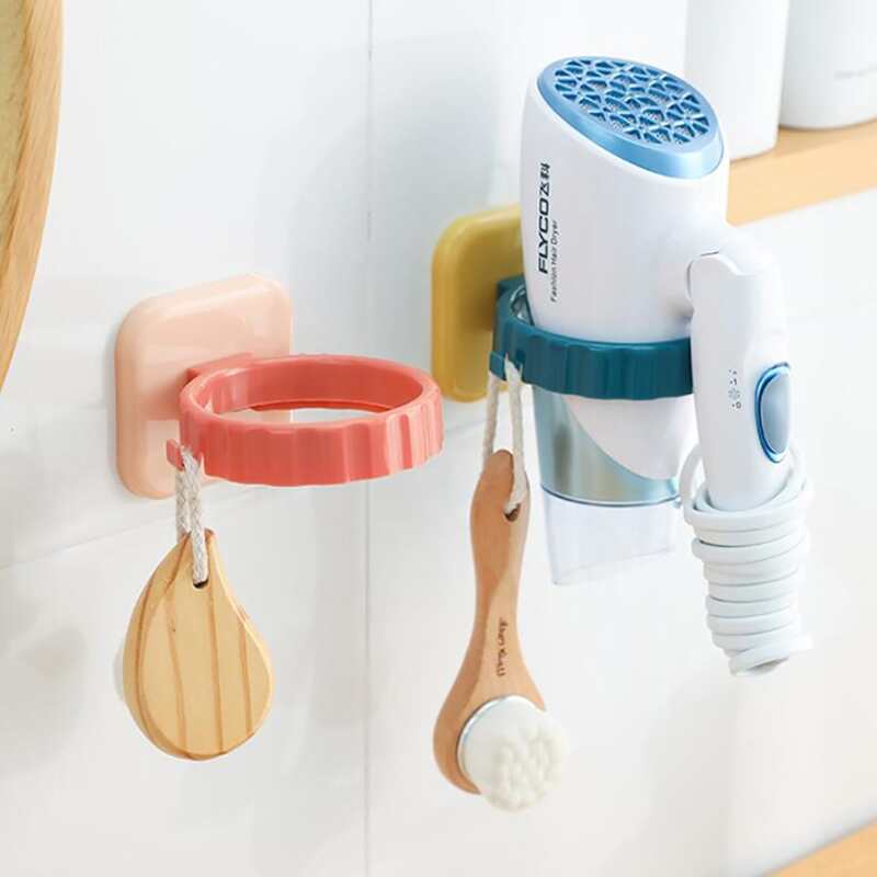 

1pc Random Color Hair Dryer Holder, Multicolor