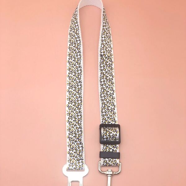 

1pc Leopard Pattern Dog Safety Seat Belt, Multicolor
