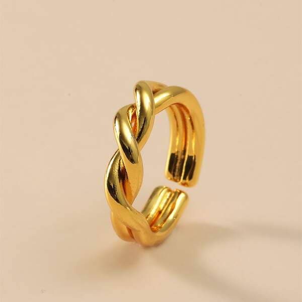 

Twist Cuff Ring, Gold