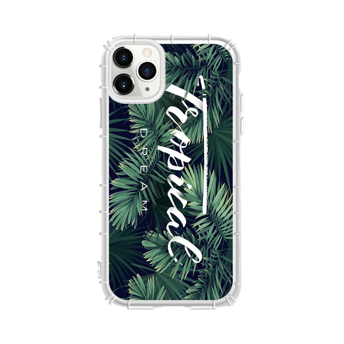 

1pc Leaf Print iPhone Case, Multicolor