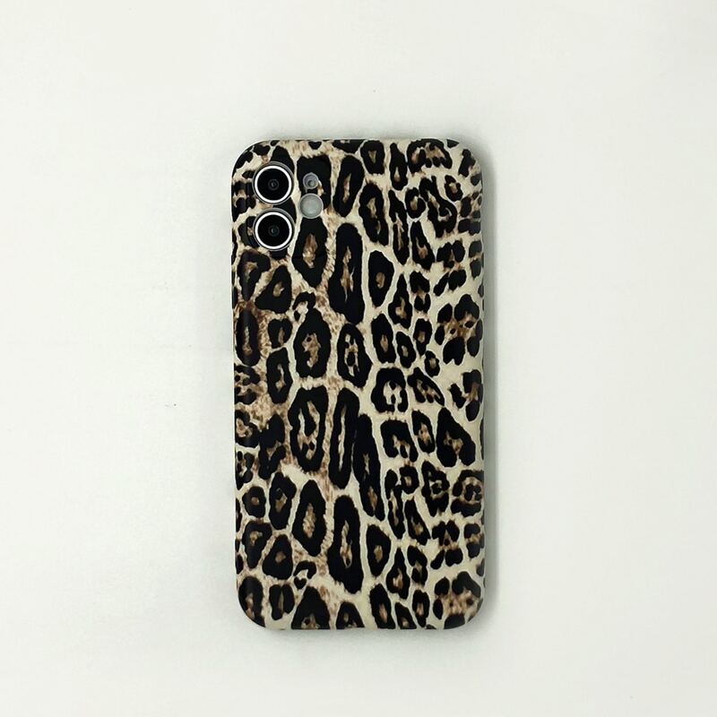 

1pc Leopard iPhone Case, Multicolor