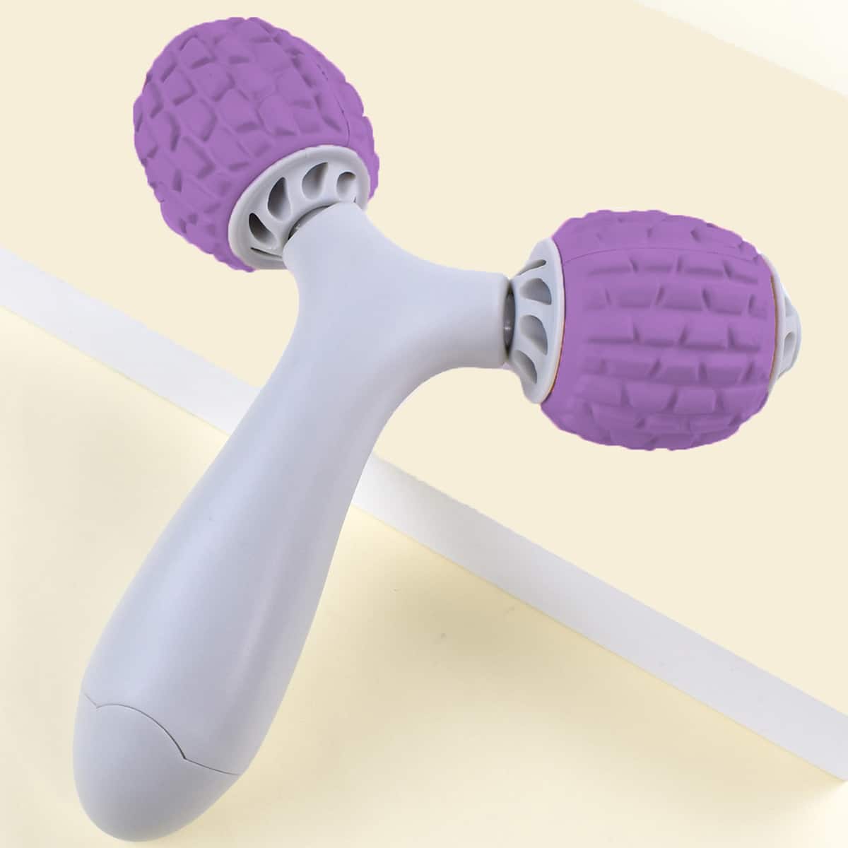 

1pc Y-shaped Muscle Massage Roller Stick, Purple