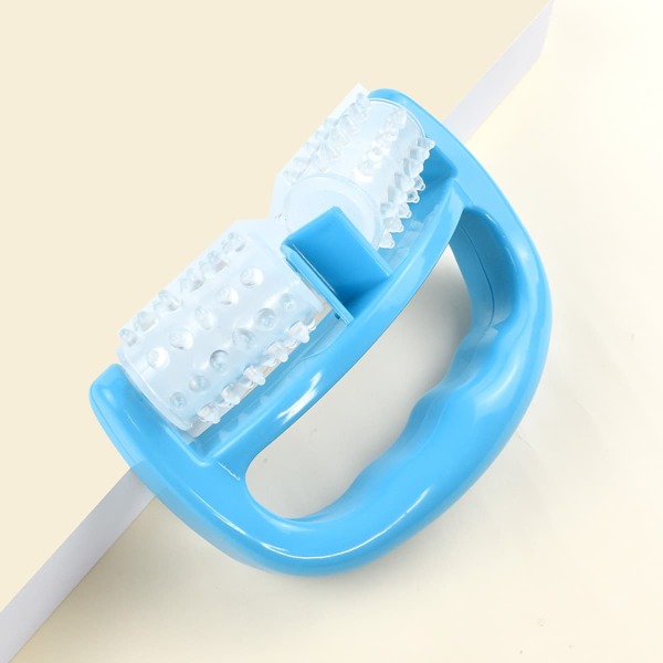 

1pc Manual Body Massager Roller, Blue