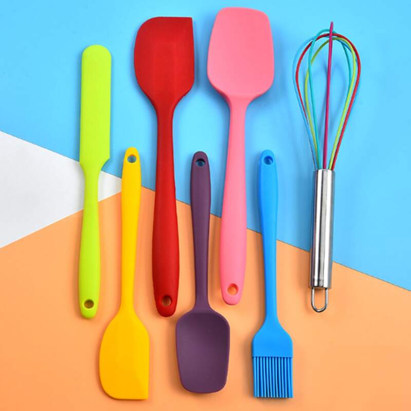 

7pcs Silicone Baking Tool Set, Multicolor