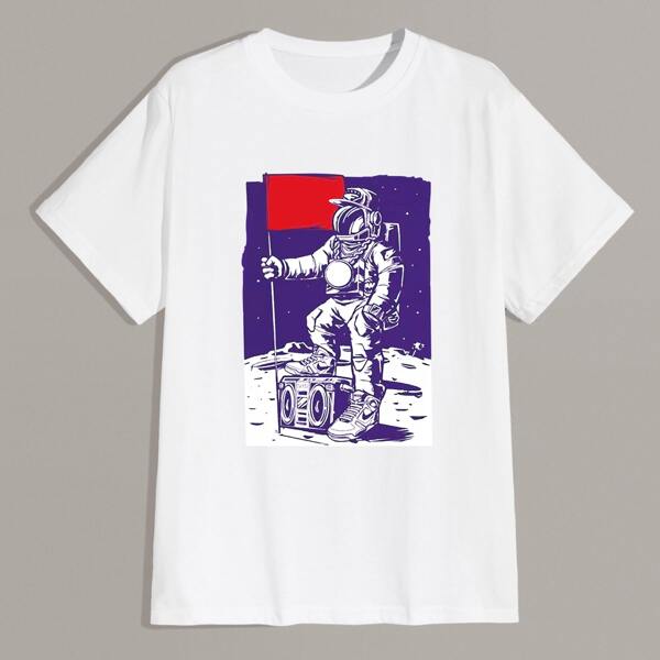 

Figure Graphic Crew Neck Tee, White