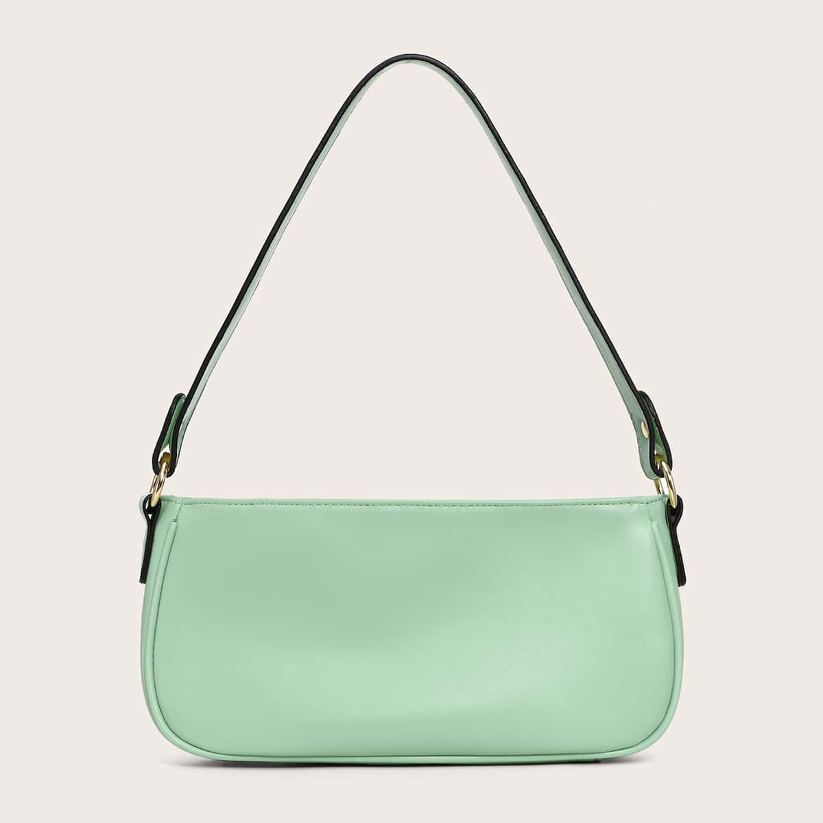 

Minimalist Baguette Bag, Mint green