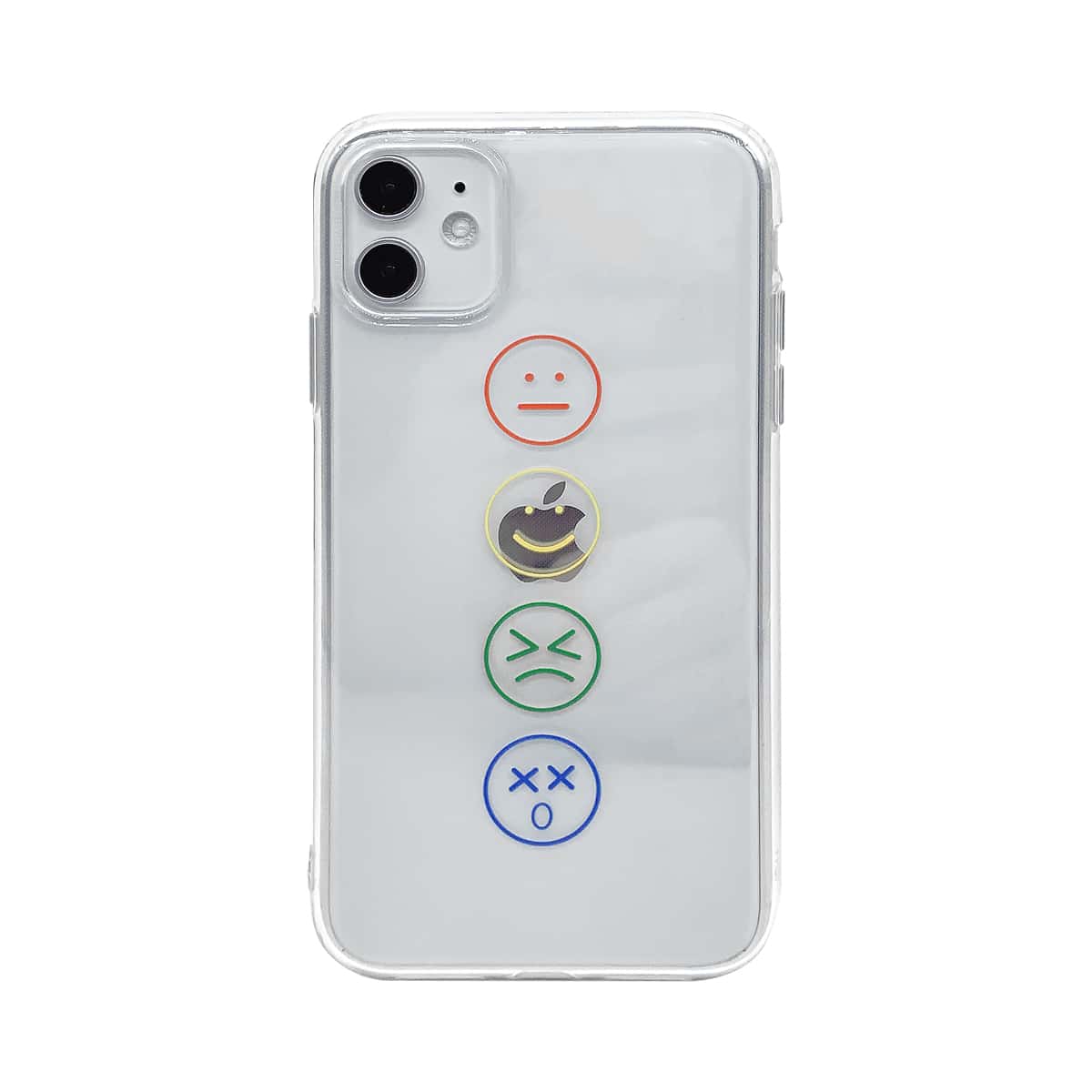 

1pc Cartoon Graphic iPhone Case, Clear