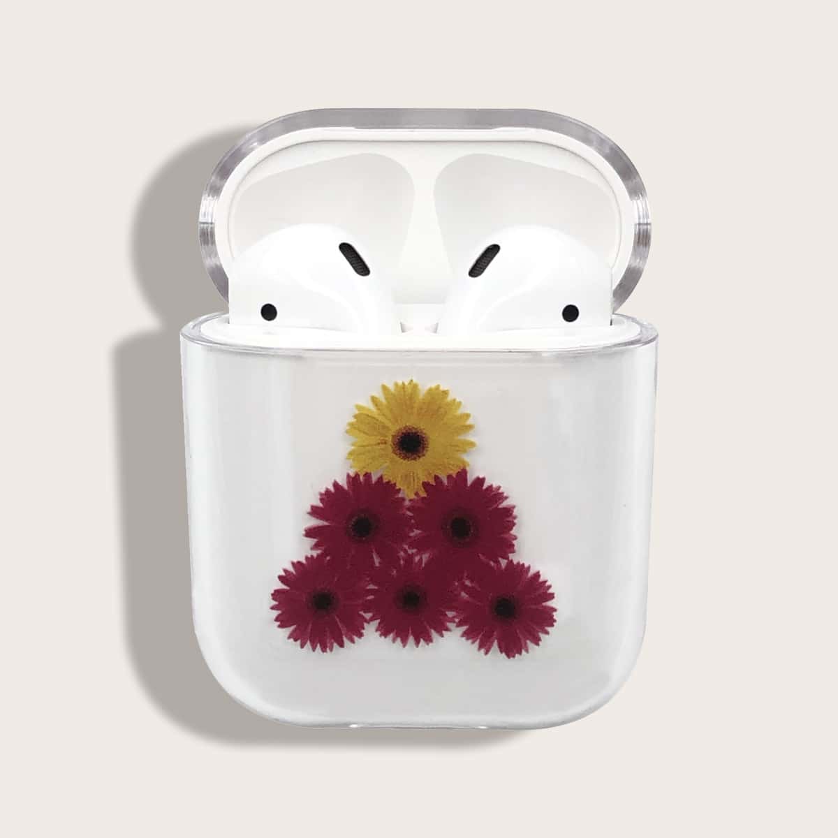 

1pc Cartoon Graphic AirPods Case, Clear