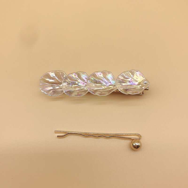 

2pcs Random Hair Clip, Multicolor