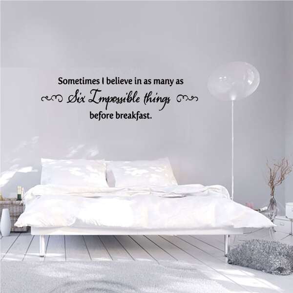 

Slogan Graphic Wall Sticker, Black