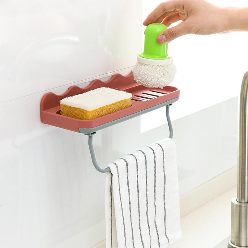 

Bathroom Multifunction Storage Rack, Red