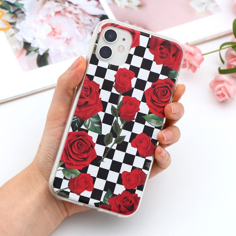 

Plaid & Rose iPhone Case, Multicolor